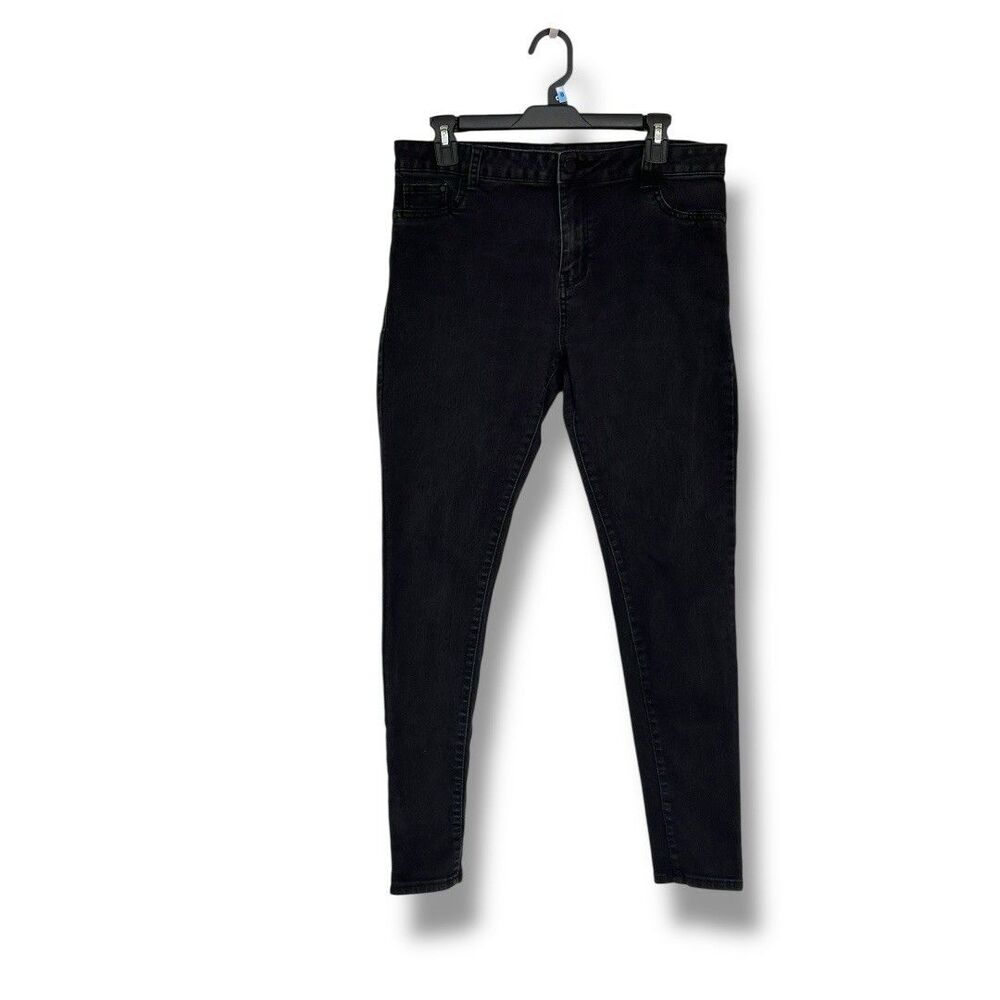 Denim Co Women’s Black Skinny Jeans Size 12 High Rise